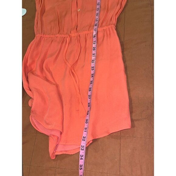 Babaton Aritzia Coral Sleeveless Silk Mini Dress XS Lightweight & Elegant - Picture 7 of 9